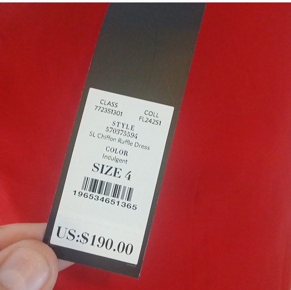 BNWT WHBM Elegant Red Halter Dress SZ 4 - Picture 8 of 10